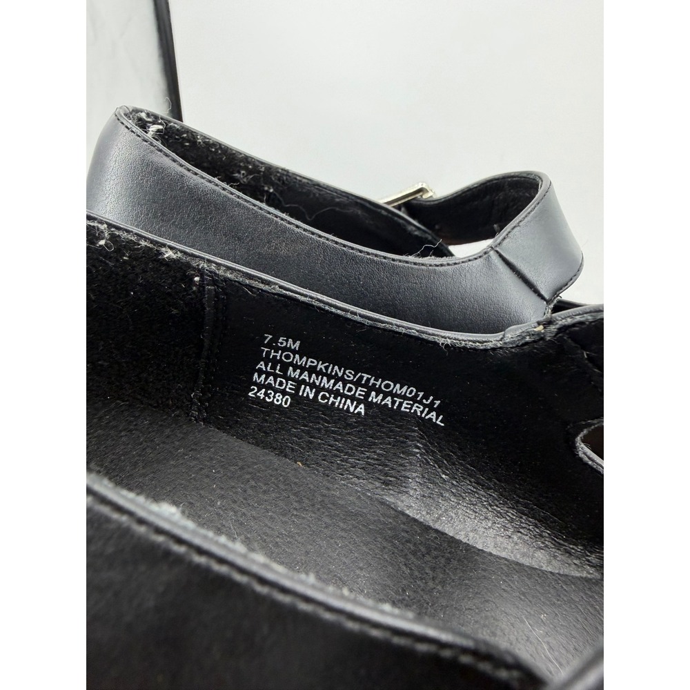Madden Girl Thompkins Mary Jane Shoes Womens 7.5 Black Chunky Platform Lug Sole - Picture 2 of 9